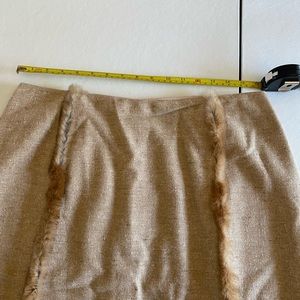 Anne Klein Vintage wool and cashmere boucle skirt